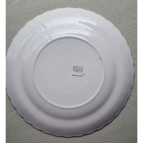 Plate-Dinner-Limoges American Wales-Floral-Scalloped Edges-Replacement - Picture 8 of 9